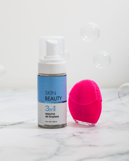 Espuma de limpieza facial